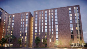28 Heaps Mill Block B Exterior Night